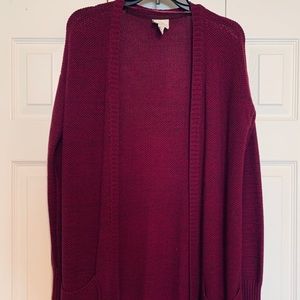 At. John’s Bay burgundy knit sweater, size small